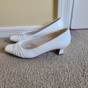 Easy Street White Heels